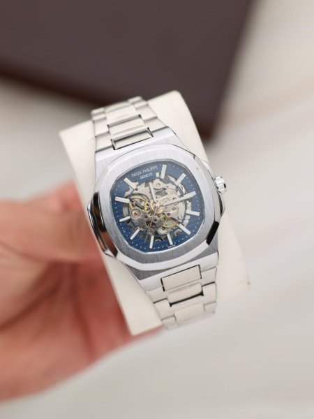 ساعة باتيك فيليب رجالي نبض اوتوماتيك (ساعة + علبة فخمة)