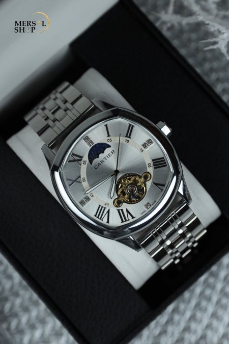ساعة كارتير رجالي نبض (ساعة + علبة فخمة)
