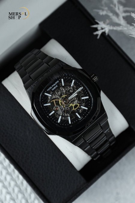 ساعة باتيك فيليب رجالي نبض اوتوماتيك (ساعة + علبة فخمة)