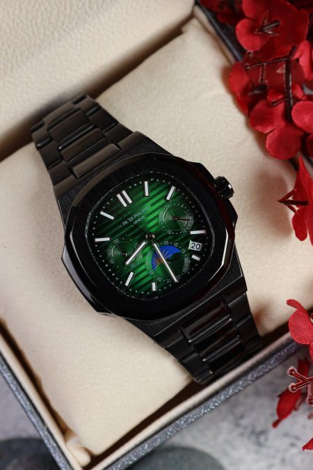 ساعة باتيك فيليب ثلث ماكينات (ساعة + علبة فخمة)