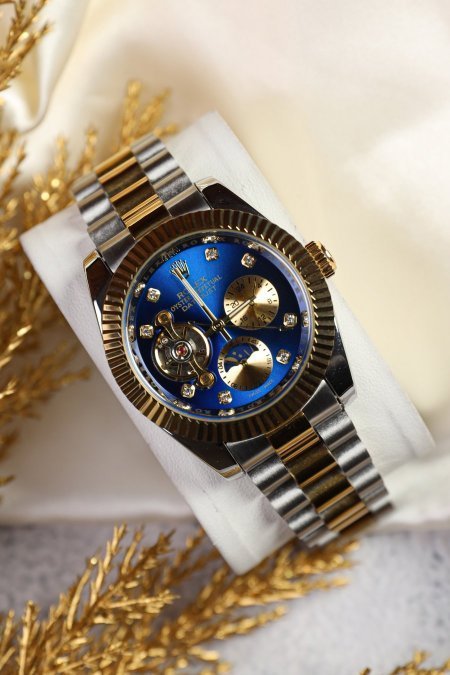 ساعة روليكس رجالي نبض اوتوماتيك (ساعة + علبة فخمة)