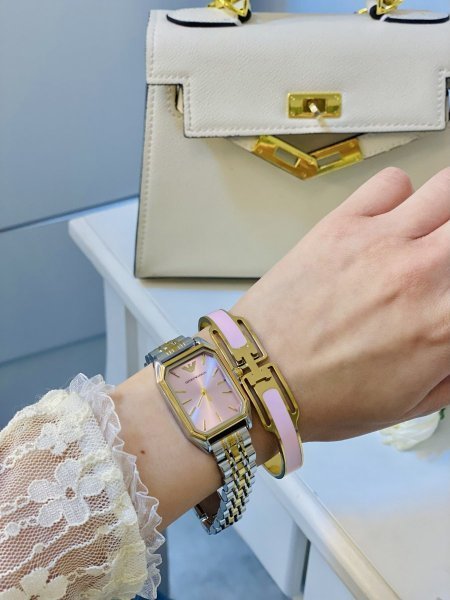 طقم ستاتي (ساعة ارماني ستاتي + اسوارة )