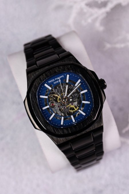 ساعة باتيك فيليب رجالي نبض اوتوماتيك (ساعة + علبة فخمة)