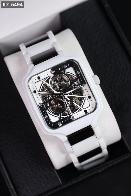 ساعة رجالي نبض مربع اوتوماتيك (ساعة + علبة فخمة)