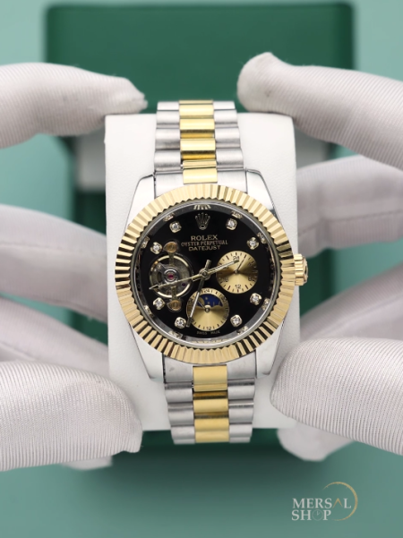 ساعة روليكس رجالي نبض اوتوماتيك (ساعة + علبة فخمة)