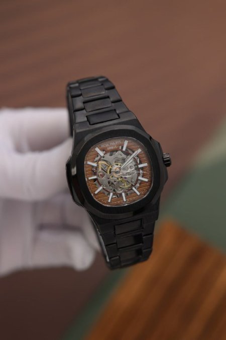 ساعة باتيك فيليب رجالي نبض اوتوماتيك (ساعة + علبة فخمة)