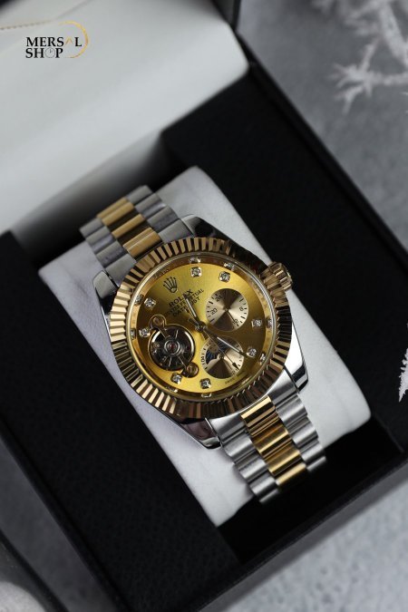ساعة روليكس رجالي نبض اوتوماتيك (ساعة + علبة فخمة)
