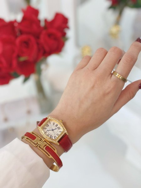 طقم ستاتي (ساعة كارتير ستاتي + اسوارة )