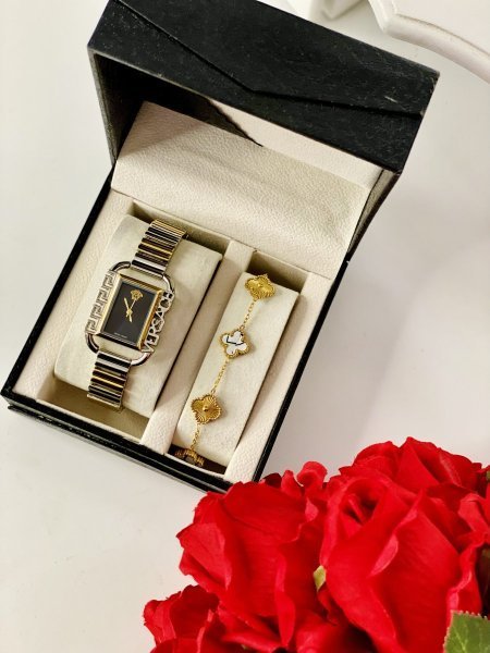 طقم ستاتي (ساعة فيرزاتشي ستاتي + اسوارة )