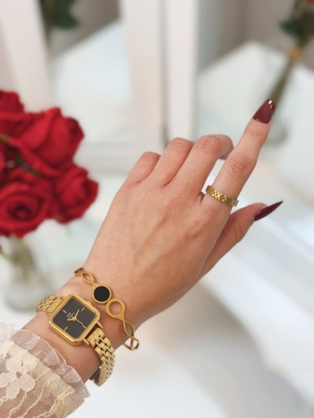 طقم ستاتي (ساعة DW ستاتي + اسوارة )