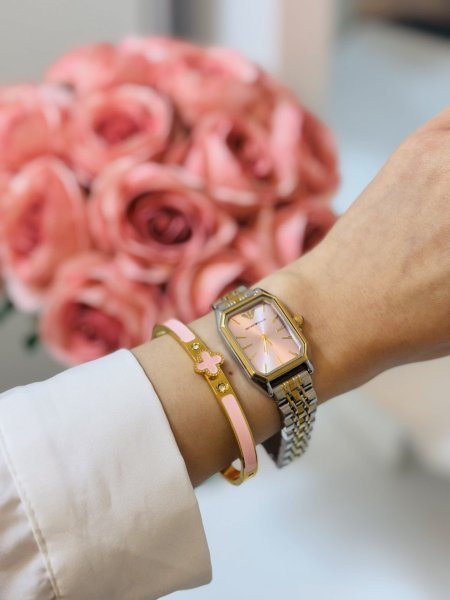 طقم ستاتي (ساعة ارماني ستاتي + اسوارة )