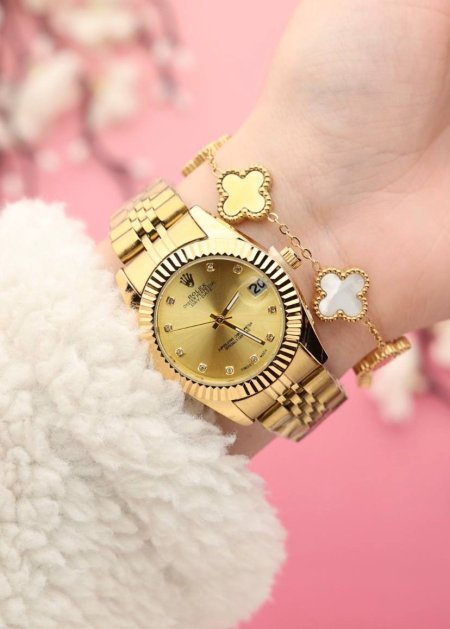 طقم ستاتي (ساعة رولكس ستاتي + اسوارة )