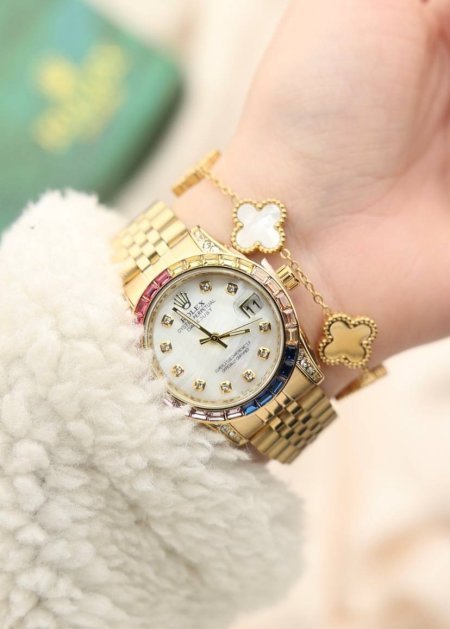 طقم ستاتي (ساعة رولكس ستاتي + اسوارة )