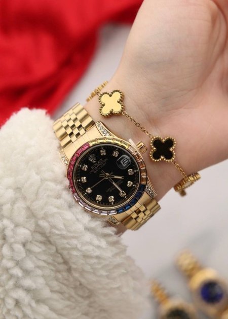 طقم ستاتي (ساعة رولكس ستاتي + اسوارة )