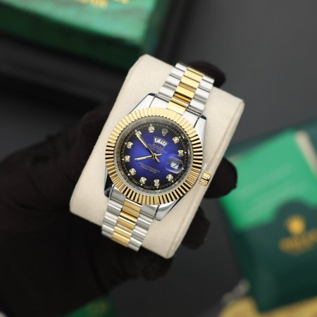 ساعة رولكس رجالي (ساعة + علبة فخمة)