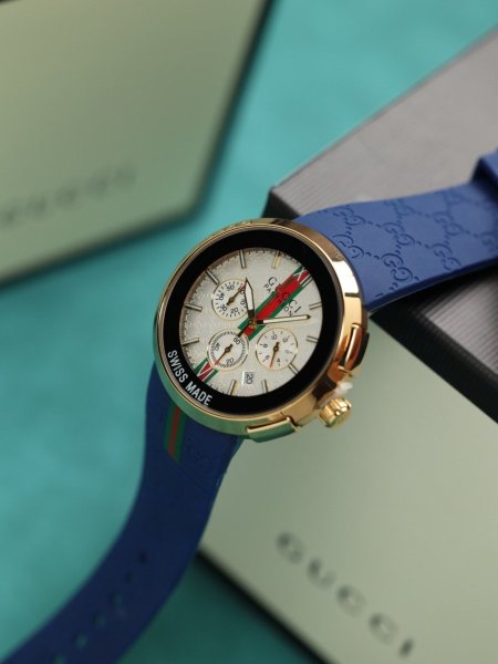 ساعة جوتشي رجالي (ساعة + علبة فخمة)