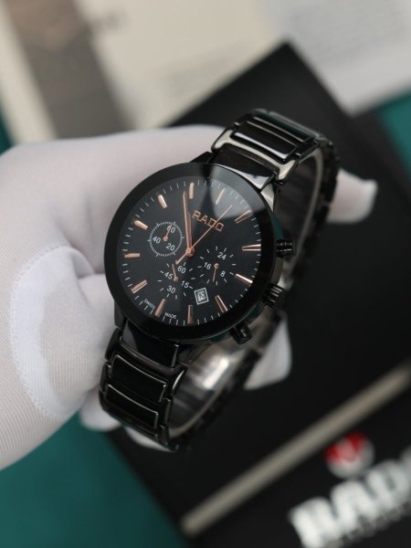 ساعة رادو رجالي ثلاث ماكينات (ساعة + علبة فخمة)